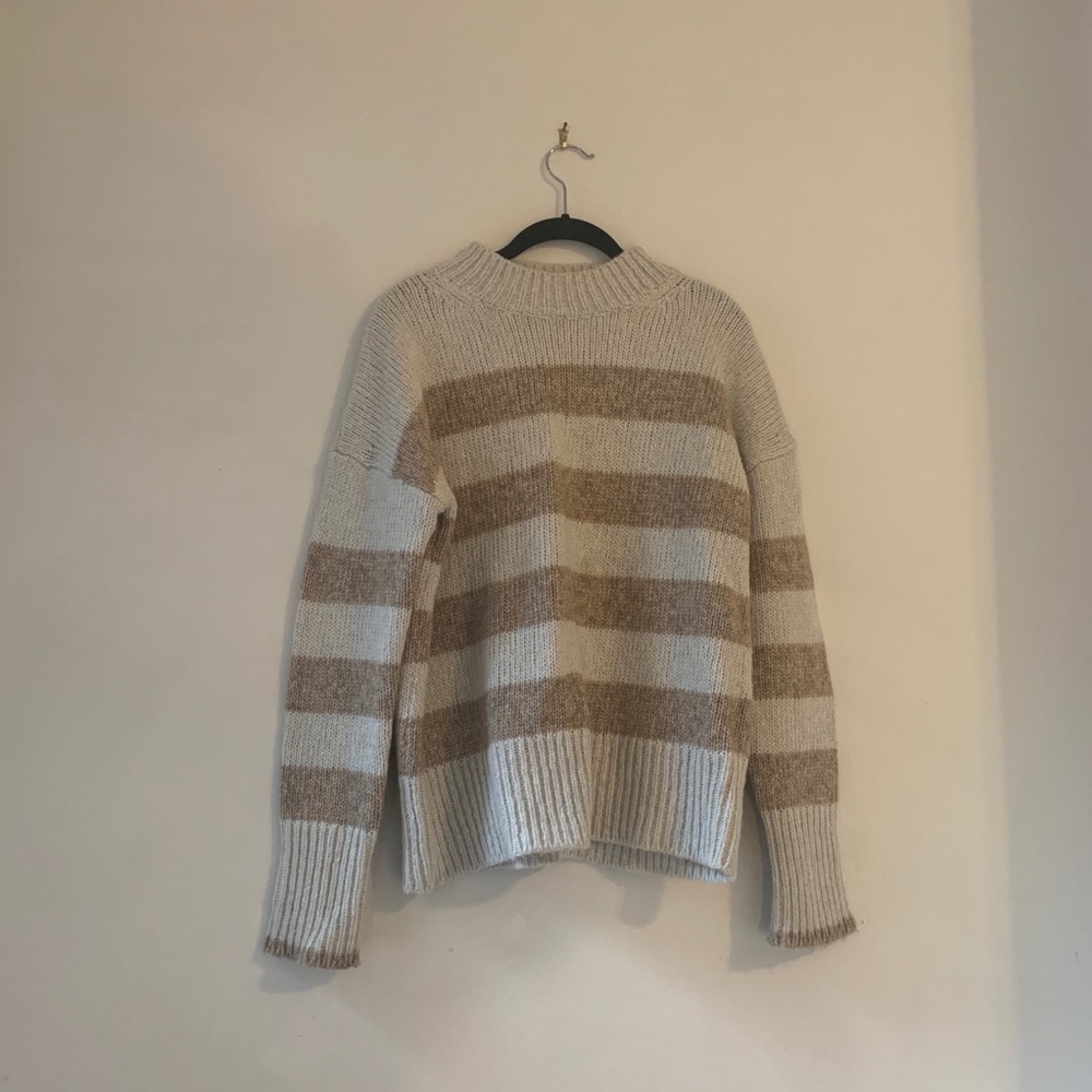 La Ligne Marin Soft Sweater, Cream/Beige, Size S